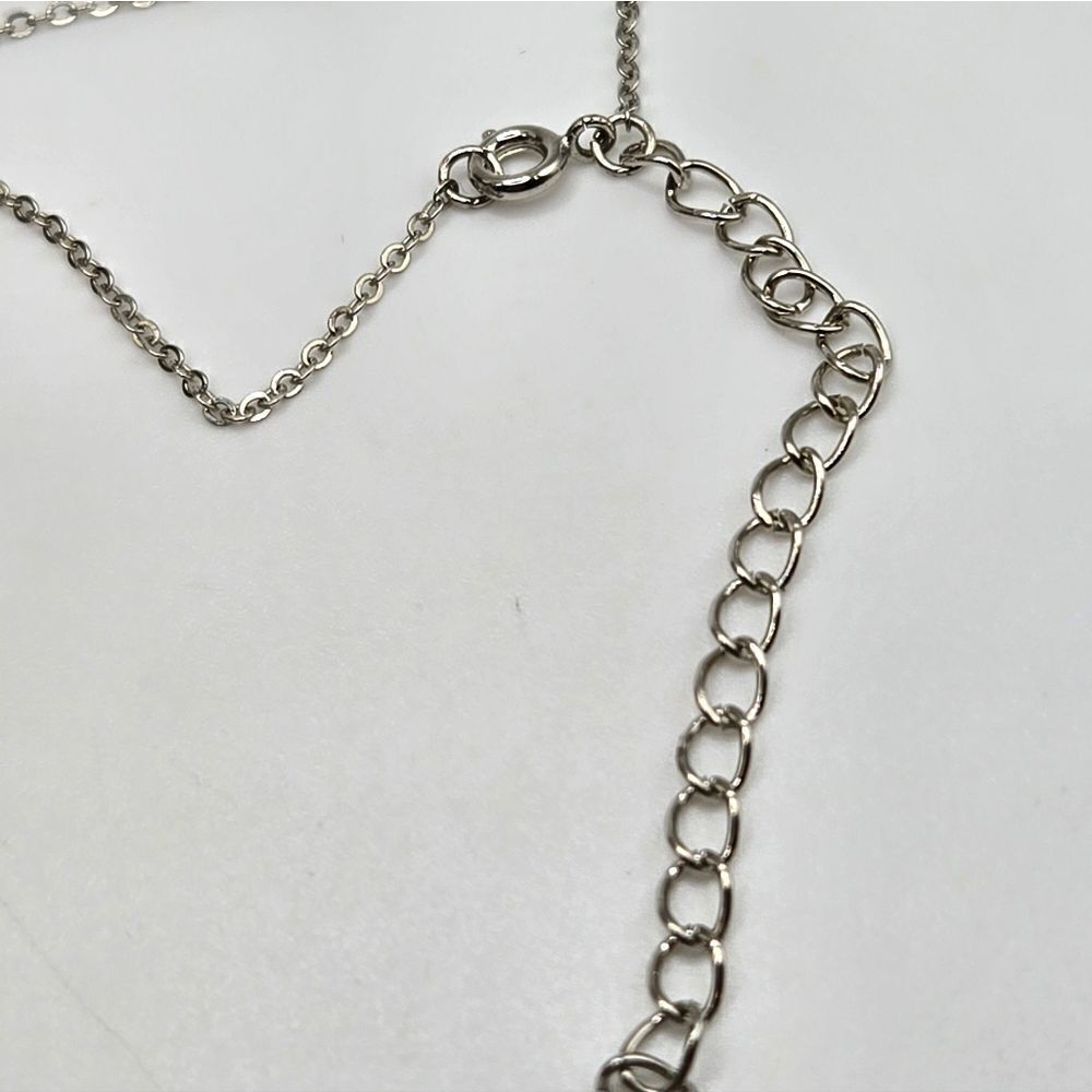 "5/$40" Silvertone Rhinestone Seahorse Pendant Adjustable Chain Necklace 17-20" - Picture 4 of 10